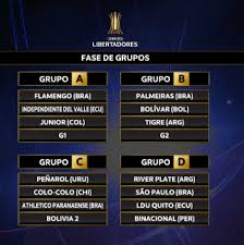 En el bolillero a se ubicaron los 22 equipos de la zona sur. Copa Libertadores Asi Quedaron Definidos Los Grupos Del Torneo Continental