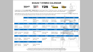 Shaun T Hip Hop Abs Schedule Calendar Inspiration Design