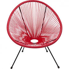 Fauteuil de jardin empilable, fauteuil de jardin en aluminium ou. Fauteuil De Jardin Rouge Acapulco Kare Design