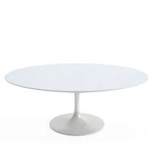 Knoll Saarinen Oval Coffee Table 107x70x38cm White Base Oval Coffee Tables Stylish Coffee Table Table