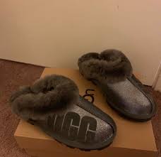 100 Authentic Brand New In Box Ugg Coquette Sparkle Slippers Women Size 7 Ugg Coquette Slippers Uggs