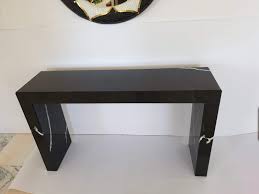 Spanish 1920´s wooden buffet with two small drawers and a two drawer cupboard with single shelf. Black Marquinia Marble Console From Egram For Sale At Pamono