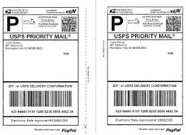 Domestic Shipping Included 100 Self Adhesive Labels Shipping Mailing 2 To 8 5x11 Full Sheet Framed Worldwide Priority Mailing Available In 2020 Label Templates Address Label Template Printable Label Templates