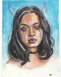 Change Comes for the Piscean, 8.5" x 11", Mixed media