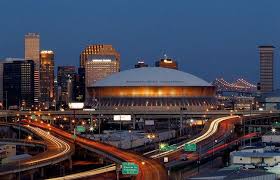 The Mercedes Benz Superdome In New Orleans Louisiana Visit New Orleans New Orleans Superdome New Orleans Saints Stadium