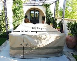 We use patio furniture covers during the off season. Covered Living Ultra Large Patio Set Cover 160 Lx90 W Fits Rectangular Or Oval Table Set Center Hole For Umbrella Walmart Com Walmart Com