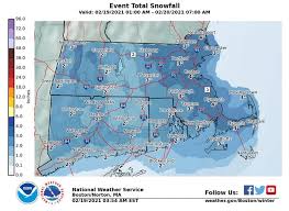 Snow Totals And 7 Day Forecast For Cape Cod