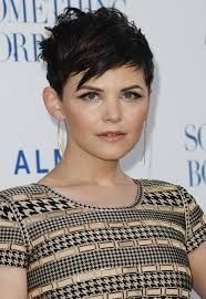 Tran recently created three different styles for ginnifer, using oribe products to sculpt and set. Ginnifer Goodwin With Short Spiked Black Hair In Gold Encrusted Dress