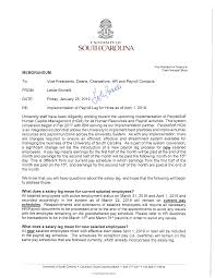 As an exempt employee, you are currently exempt from being paid overtime under the federal fair labor standards act (flsa), due to both your job duties and the amount of your salary. Https Www Sc Edu About Offices And Divisions Human Resources Docs Memo Payroll Lag For Hires As Of 4 1 19 Pdf