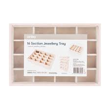 16 Section Jewellery Tray Kmart Jewelry Tray Home Organisation Jewellery Storage