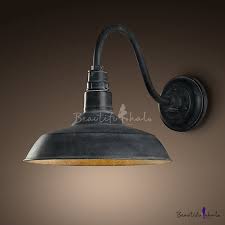 This classic style warehouse shade can fit on any one of our traditional gooseneck arms and can be customized. Old Black Gooseneck Barn Led Wall Sconce Barn Lighting Farmhouse Light Fixtures Vintage Wall Lights