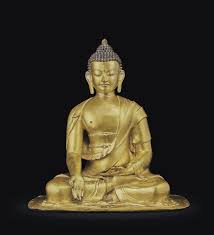 A Rare Gilt Bronze Figure Of Buddha Ratnasambhava Nepal 17th 18th Century 17th Century Sculptures Statues Figures Ch In 2020 Buddha Asian Art Buddha Figures
