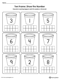 ten frame printable worksheet numbers 1 10 myteachingstation com
