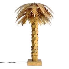Lights for palm tree trunks. Hk Living Table Lamp Palm Gold Brass 45x45x68cm Lefliving Com
