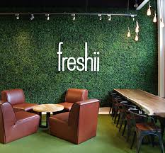 Freshii Rutherford Marketplace Canada Diseno De Barra De Jugos Decoracion Restaurantes Diseno De Interiores Cafeteria