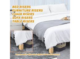 Maybe you would like to learn more about one of these? Pp Plastic Zerone Bed Risers 3 Inch Lift 4pcs Heavy Duty Non Slip Furniture Risers Bed Leg Lifts For Table Desk Bed Sofa Black Color Bed Elevators Home Urbytus Com