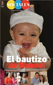 El bautizo de Manuel El pequeño Manuel Garibay Ruiz