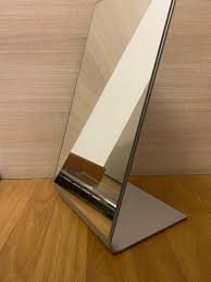 Bathroom, bedroom, kitchen and appliances, children's furniture, textiles, lighting and more. Ikea Tysnes Table Mirror Metal Back Home Furniture Home Decor On Carousell