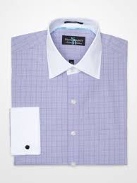 Purple Check French Cuff Dress Shirt Menswear Mensfashion Windowpane Plaid Pastel Lavender Colorbl Mens Shirt Dress French Cuff Dress Shirts Shirt Dress