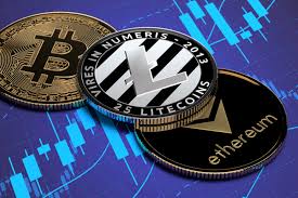 Crypto Coins On Stock Price Chart Free Image Download