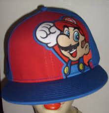 Super Mario Mario Original Snapback Flat Bill Hat Blue Red Cap Spencer S New Spencers Baseballcap Flat Bill Hats Red Cap Mario Original