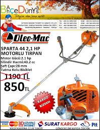 Italyan Oleo Mac Sparta 44 2 1 Hp Motorlu Tirpan Adres Teslim Kapida Odeme 850 Tl Http Www Bahcedunyasi Com Makine Traktor Benzin Motorlu Tirpan S Urunler