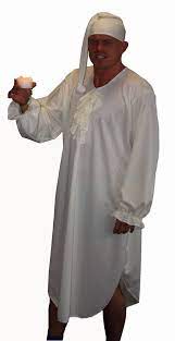 Ebenezer Scrooge Charles Dickens Christmas Carol Fancy Dress Night Gown Bed Cap Uk Fancy Dress Night Gown Fancy Dress Costumes