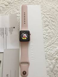 Letgo Rose Gold Apple Watch With Beige In Calabasas Ca Rose Gold Apple Watch Apple Watch Leather Band