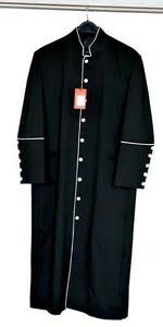 Details About Mens Cassock Clergy Robe Black White Regular Long Sizes Pastor Minister
