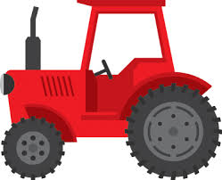 Tracteur l 45 x h 41 cm + prénom l 36 cm grand modèle. Sticker Tracteur Ferme Rouge Tenstickers