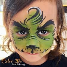 How To Paint A The Grinch Who Stole Christmas Face Thegrinch Howtofacepaint Christmas Face Painting Face Painting Halloween Face Painting Designs