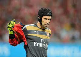 After hanging up his goalkeeper gloves at the end of last. Von Petr Cech Sein Getragener Helm