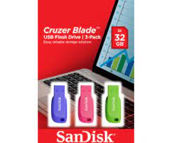 Sandisk ultra usb 3.0 16gb 32gb 64gb 128gb 256gb flash drive memory stick pen. Sandisk Cruzer Blade 32gb 3 Pack Ab 11 00 Preisvergleich Bei Idealo De