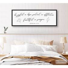 Be Joyful in Hope Patient in Affliction Faithful in Prayer Sign Modern  Farmhouse Scripture Sign Romans 12:12 Wall Art Christian Wall Decor