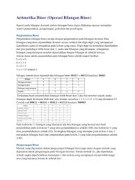Contoh soal penjumlahan pecahan campuran. Aritmetika Biner Pdf