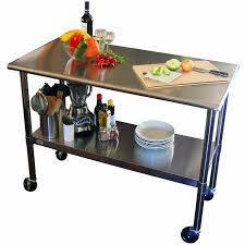 Plus, its compact shape lets you position. Trinity Ecostorage Nsf Stainless Steel Prep Table With Wheels Costco