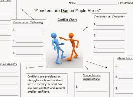 Literacy Station Inspiration Short Story Conflict Chart