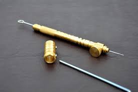Handcrafted Tattoo Poking Tool Made Entirely Out Of High Quality Brass With Custom Made Lock Screw 12mm Brass Grip W Hand Poked Tattoo Poke Tattoo Hand Poke