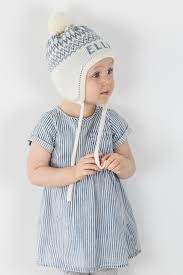 Personalized Ear Flap Knit Hat For Kids With Name Custom Etsy Knitted Hats Kids Baby Winter Hats Kids Winter Hats