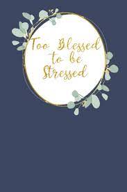 #prythian high lords #too blessed to be stressed #acowar #hannah rereads acowar. Too Blessed To Be Stressed Inspirational Quote Journal Jameson Claudia 9781793815620 Amazon Com Books