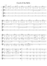 Download carol of the bells shchedryk sheet music pdf that you can try for free. Carol Of The Bells Sheet Music For Soprano Alto Choral Musescore Com
