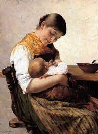 Georgios jakobides, bust of painter marina chaikali. Iakovidis Georgios I Am A Child Mother And Child Painting Motherhood Painting Mother And Child