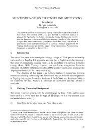 Because they were not able to develop a native script, they thought that the languages that can only be written are english, tagalog, and lloko (the. Tagalog Research Papers Academia Edu