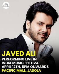 Prepare for an unforgettable night of soulful melodies as Javed Ali takes  the stage at the India Music Festival! Catch him live