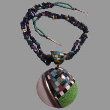 beads necklace inlay s pendant