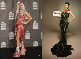 They agreed to send it to us, but at the time it was still raw meat. Will Lady Gaga Ditch The Meat And Wear A Lettuce Dress Photos