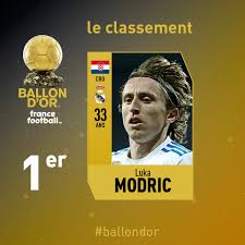 Ballon d'or'un sahibi luka modric! France Football On Twitter The 2018 Ballon D Or Is Luka Modric Lukamodric10 Ballondor