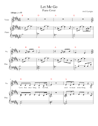 Includes sheet music and piano tutorial. Let Me Go Sheet Music For Piano Vocals Piano Voice Musescore Com