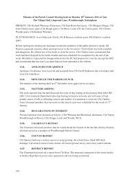 313 Minutes of the Parish Council Meeting held