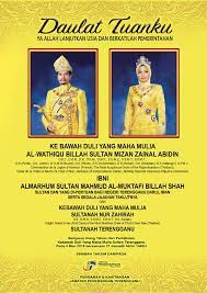 Negeri kedah, johor, kelantan dan. Jabatan Penerangan Negeri Terengganu U Tvitteri Lanjutkan Usia Dan Berkatilah Pemerintahan Ke Bawah Duli Yang Maha Mulia Al Wathiqu Billah Sultan Mizan Zainal Abidin Ibni Almarhum Sultan Mahmud Al Muktafi Billah Shah Daulat Tuanku